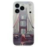 Senada iPhone 17 Pro Max 6.91 inch ile Uyumlu Kılıf Dekoratif Silikon Baskılı Kapak Kırmızılı Kadın