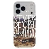 Senada iPhone 17 Pro Max 6.91 inch ile Uyumlu Kılıf Dekoratif Silikon Baskılı Kapak Never