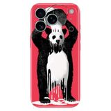 Senada iPhone 17 Pro Max 6.91 inch ile Uyumlu Kılıf Dekoratif Silikon Baskılı Kapak Panda Kingo
