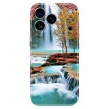 Senada iPhone 17 Pro Max 6.91 inch ile Uyumlu Kılıf Dekoratif Silikon Baskılı Kapak Şelale