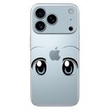 Senada iPhone 17 Pro Max 6.91 inch ile Uyumlu Kılıf Dekoratif Silikon Baskılı Kapak Şirin Bakış