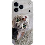 Senada iPhone 17 Pro Max Kılıf Desenli Baskılı Tpu Rubber Kapak Evdeki Kedi - 001-Renkli