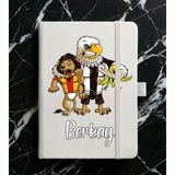 Senada Kişiye Özel Isim Yazılı Tarihsiz 192 Sayfa Mini Termo Defter Baskılı Desenli 9X14 cm Beyaz - Dizayn-5 - 1 Adet - 102-Beyaz
