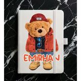 Senada Kişiye Özel Isim Yazılı Tarihsiz 192 Sayfa Mini Termo Defter Baskılı Desenli 9X14 cm Beyaz - RENK-013 - 1 Adet - 102-Beyaz