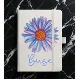 Senada Kişiye Özel Isim Yazılı Tarihsiz 192 Sayfa Mini Termo Defter Baskılı Desenli 9X14 cm Beyaz Size Özel-24 - 1 Adet - 102-Beyaz