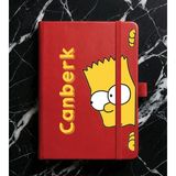 Senada Kişiye Özel Isim Yazılı Tarihsiz 192 Sayfa Mini Termo Defter Baskılı Desenli 9X14 cm Kırmızı - 11-Seri - 1 Adet - Kırmızı - Kırmızı