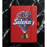 Senada Kişiye Özel Isim Yazılı Tarihsiz 192 Sayfa Mini Termo Defter Baskılı Desenli 9X14 cm Kırmızı Çizim No 17 - 1 Adet - Kırmızı - Kırmızı