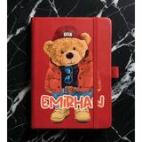 Senada Kişiye Özel Isim Yazılı Tarihsiz 192 Sayfa Mini Termo Defter Baskılı Desenli 9X14 cm Kırmızı - RENK-013 - 1 Adet - Kırmızı - Kırmızı