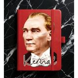 Senada Kişiye Özel Isim Yazılı Tarihsiz 192 Sayfa Mini Termo Defter Baskılı Desenli 9X14 cm Kırmızı STOCK-023 - 1 Adet - Kırmızı - Kırmızı