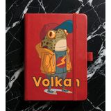 Senada Kişiye Özel Isim Yazılı Tarihsiz 192 Sayfa Mini Termo Defter Baskılı Desenli 9X14 cm Kırmızı Uvbaskılı 21 - 1 Adet - Kırmızı - Kırmızı