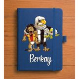 Senada Kişiye Özel Isim Yazılı Tarihsiz 192 Sayfa Mini Termo Defter Baskılı Desenli 9X14 cm Lacivert - Dizayn-5 - 1 Adet - 003-Lacivert