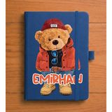Senada Kişiye Özel Isim Yazılı Tarihsiz 192 Sayfa Mini Termo Defter Baskılı Desenli 9X14 cm Lacivert - RENK-013 - 1 Adet - 003-Lacivert