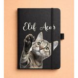 Senada Kişiye Özel Isim Yazılı Tarihsiz 192 Sayfa Mini Termo Defter Baskılı Desenli 9X14 cm Siyah - Görsel-Tasarım9 - 1 Adet - 0 - Siyah