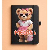 Senada Kişiye Özel Isim Yazılı Tarihsiz 192 Sayfa Mini Termo Defter Baskılı Desenli 9X14 cm Siyah - MODEL-CODE14 - 1 Adet - 0 - Siyah