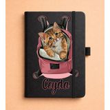 Senada Kişiye Özel Isim Yazılı Tarihsiz 192 Sayfa Mini Termo Defter Baskılı Desenli 9X14 cm Siyah Printing-30 - 1 Adet - 0 - Siyah
