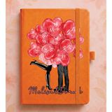 Senada Kişiye Özel Isim Yazılı Tarihsiz 192 Sayfa Mini Termo Defter Baskılı Desenli 9X14 cm Turuncu - Color 12 - 1 Adet - 860-Turuncu