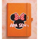 Senada Kişiye Özel Isim Yazılı Tarihsiz 192 Sayfa Mini Termo Defter Baskılı Desenli 9X14 cm Turuncu - Görsel - 3 - 1 Adet - 860-Turuncu