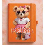 Senada Kişiye Özel Isim Yazılı Tarihsiz 192 Sayfa Mini Termo Defter Baskılı Desenli 9X14 cm Turuncu - MODEL-CODE14 - 1 Adet - 860-Turuncu