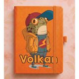Senada Kişiye Özel Isim Yazılı Tarihsiz 192 Sayfa Mini Termo Defter Baskılı Desenli 9X14 cm Turuncu Uvbaskılı 21 - 1 Adet - 860-Turuncu