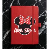 Senada Kişiye Özel Isim Yazılı Tarihsiz 224 Sayfa Not Defteri Baskılı Desenli 13X21 cm Kırmızı - Görsel - 3 - 1 Adet - Kırmızı - Kırmızı