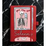 Senada Kişiye Özel Isim Yazılı Tarihsiz 224 Sayfa Not Defteri Baskılı Desenli 13X21 cm Kırmızı Notebookt:18 - 1 Adet - Kırmızı - Kırmızı