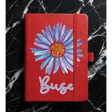 Senada Kişiye Özel Isim Yazılı Tarihsiz 224 Sayfa Not Defteri Baskılı Desenli 13X21 cm Kırmızı Size Özel-24 - 1 Adet - Kırmızı - Kırmızı