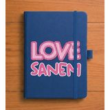 Senada Kişiye Özel Isim Yazılı Tarihsiz 224 Sayfa Not Defteri Baskılı Desenli 13X21 cm Lacivert 28STOK-NO - 1 Adet - 003-Lacivert