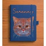 Senada Kişiye Özel Isim Yazılı Tarihsiz 224 Sayfa Not Defteri Baskılı Desenli 13X21 cm Lacivert - Renkli-Özel7 - 1 Adet - 003-Lacivert