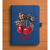 Senada Kişiye Özel Isim Yazılı Tarihsiz 224 Sayfa Not Defteri Baskılı Desenli 13X21 cm Lacivert - Tasarım2 - 1 Adet - 003-Lacivert