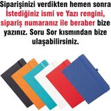 Senada Kişiye Özel Isim Yazılı Tarihsiz 224 Sayfa Not Defteri Baskılı Desenli 13X21 cm Siyah - 15-Number - 1 Adet - 0 - Siyah