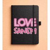 Senada Kişiye Özel Isim Yazılı Tarihsiz 224 Sayfa Not Defteri Baskılı Desenli 13X21 cm Siyah 28STOK-NO - 1 Adet - 0 - Siyah