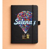 Senada Kişiye Özel Isim Yazılı Tarihsiz 224 Sayfa Not Defteri Baskılı Desenli 13X21 cm Siyah Çizim No 17 - 1 Adet - 0 - Siyah
