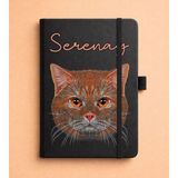 Senada Kişiye Özel Isim Yazılı Tarihsiz 224 Sayfa Not Defteri Baskılı Desenli 13X21 cm Siyah - Renkli-Özel7 - 1 Adet - 0 - Siyah