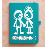 Senada Kişiye Özel Isim Yazılı Tarihsiz 224 Sayfa Not Defteri Baskılı Desenli 13X21 cm Turkuaz Dsn-26 - 1 Adet