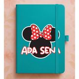 Senada Kişiye Özel Isim Yazılı Tarihsiz 224 Sayfa Not Defteri Baskılı Desenli 13X21 cm Turkuaz - Görsel - 3 - 1 Adet