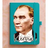 Senada Kişiye Özel Isim Yazılı Tarihsiz 224 Sayfa Not Defteri Baskılı Desenli 13X21 cm Turkuaz STOCK-023 - 1 Adet