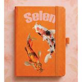 Senada Kişiye Özel Isim Yazılı Tarihsiz 224 Sayfa Not Defteri Baskılı Desenli 13X21 cm Turuncu - Kö-Tsrm8 - 1 Adet - 860-Turuncu