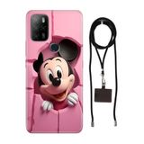 Senada Omix X300 X500 ile Uyumlu Kılıf 05Mickey/74111 Silikon İpli Boyun Askı Aparatı
