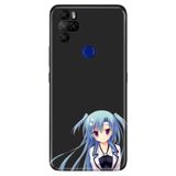 Senada Omix X300 X500 İle Uyumlu Kılıf Silikon Desenli Tam Koruma Resimli Kapak Mavi Anime Kız