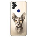 Senada Omix X300 X500 İle Uyumlu Kılıf Silikon Desenli Tam Koruma Resimli Kapak Sfenks Kedi