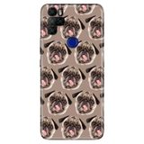 Senada Omix X300 X500 İle Uyumlu Kılıf Tioserisi Resimli Silikon Pug Pug Köpek