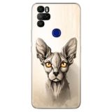 Senada Omix X300 X500 İle Uyumlu Kılıf Tioserisi Resimli Silikon Sfenks Kedi