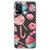 Senada Omix X400 İle Uyumlu Kılıf Silikon Moderna Desenli Cupcake Donut
