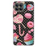 Senada Omix X600 İle Uyumlu Kılıf Silikon Tioserisi Desenli Resimli - Cupcake Donut