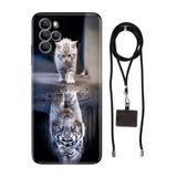 Senada Omix X700 ile Uyumlu Kılıf Big Cat Silikon İpli Boyun Askı Aparatı