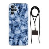 Senada Omix X700 ile Uyumlu Kılıf Blue Crystal Silikon İpli Boyun Askı Aparatı