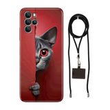 Senada Omix X700 ile Uyumlu Kılıf Red Cat Silikon İpli Boyun Askı Aparatı