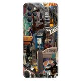Senada Omix X700 ile Uyumlu Kılıf Resimli Desenli Silikon Newyork Retro