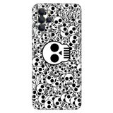 Senada Omix X700 İle Uyumlu Kılıf Silikon Desenli Tam Koruma Resimli Kapak Skull White