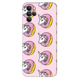 Senada Omix X700 İle Uyumlu Kılıf Silikon Desenli Tam Koruma Resimli Kapak Unicorn Donut